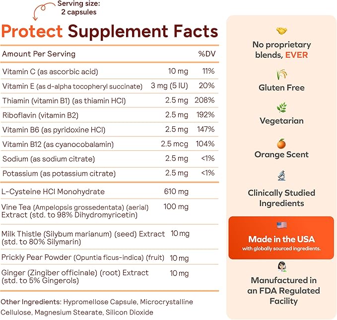 Cheers Daily Combo | Protect + Multi | Daily Supplements for Drinkers to Support Liver Health & Replenish Lost Vitamins | 90 Doses Each | Choline, Betaine, Niacin, B-Vitamins, L-Cysteine, DHM