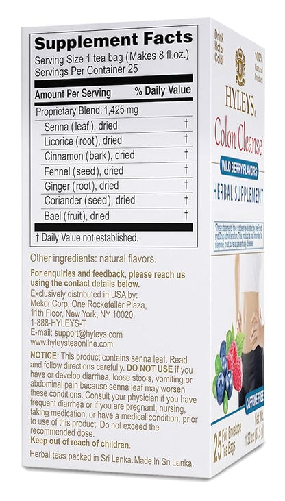 Hyleys Colon Cleanse Wild Berries (12 Pack)