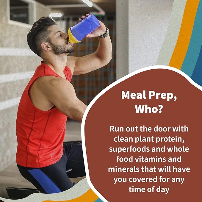 Garden of Life Meal Replacement Shakes, Vegan Protein Powder, Raw Organic Protein Powder, Vanilla Chai Protein Powder with Plant Based Pea Protein, Sprouts, Greens, Probiotics, Dairy Free 28 Servings