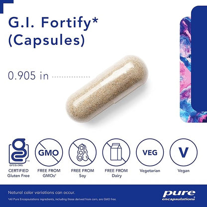 Pure Encapsulations G.I. Fortify (Capsules) | Supports G.I. Function, Motility and Detoxification | 120 Capsules