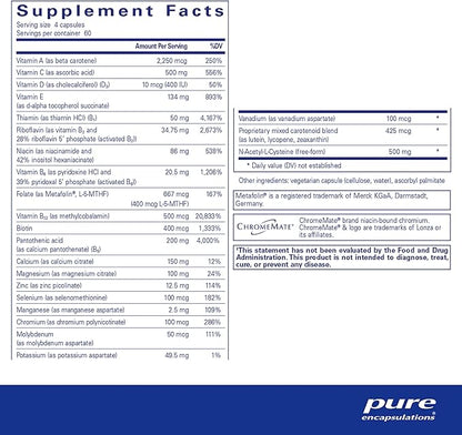 Pure Encapsulations Nutrient 950 with NAC | Helps Provide Additional Immune Support | 240 Capsules