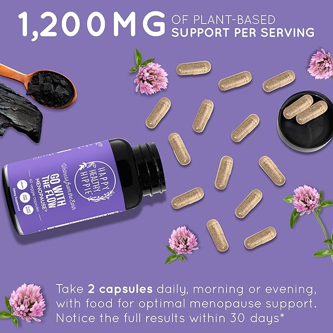 Menopause Support – DIM Supplement + Probiotics | Estrogen Supplement for Women | Dong Quai for Menopause Relief | Hormone Balance for Women | Hot Flashes, Mood Swings, & Night Sweats - Vegan, 60ct