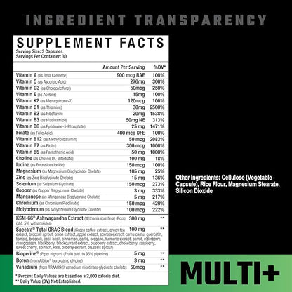 Axe & Sledge Multi Plus Multivitamin for Men & Women, 90 Capsules, 30 Servings