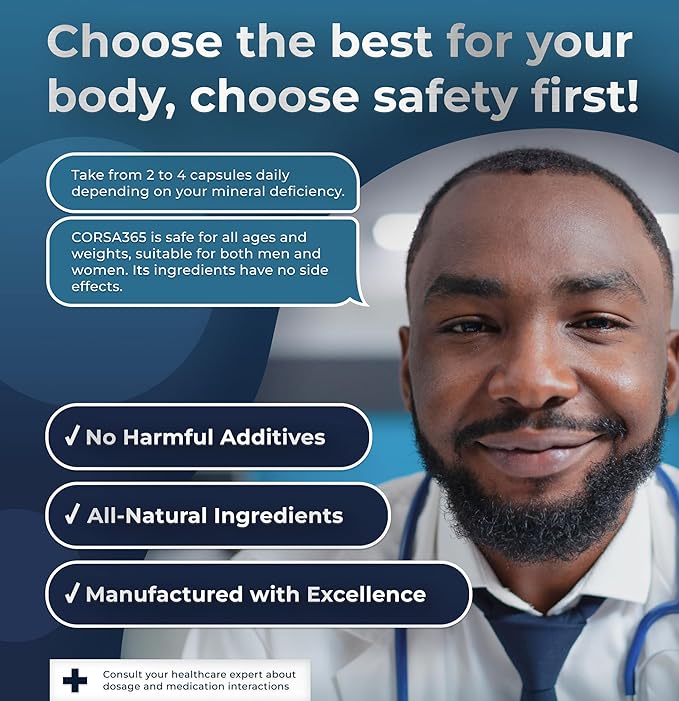 Multimineral Supplement Magnesium Complex with Trace Minerals for Immune Support - Potassium Magnesium Supplement Calcium Vitamin D Zinc Cooper Boron Supplement for Men Women - 120 Capsules