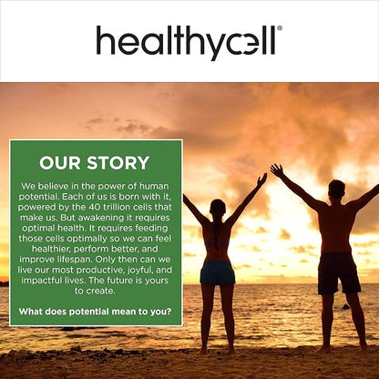 Healthycell Vegan Essentials - Liquid Multivitamin Supplement for Brain, Heart, Immunity, Energy, Skin and Hair Support - Vegan Multivitamin for Women & Men - Maximum Absorption - 30 Gel Packs