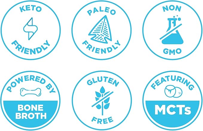 Keto Protein Powder by Ancient Nutrition, KetoPROTEIN with Fats from Bone Broth and MCT Oil, Vanilla, 18g Protein 11g Fat Per Serving, Gluten Free, 17 Servings