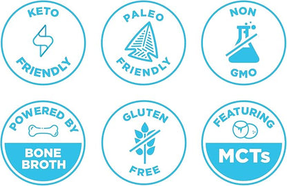 Keto Protein Powder by Ancient Nutrition, KetoPROTEIN with Fats from Bone Broth and MCT Oil, Vanilla, 18g Protein 11g Fat Per Serving, Gluten Free, 17 Servings