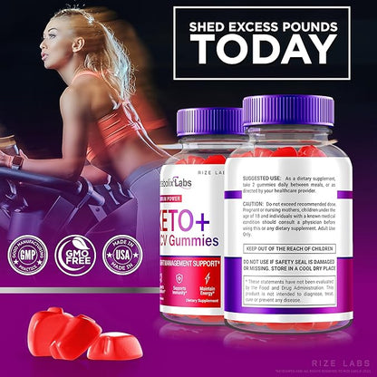 - Metabolix Labs Keto Plus ACV Gummies - Weight Management Support Apple Cider Vinegar Supplement (60 Gummies)
