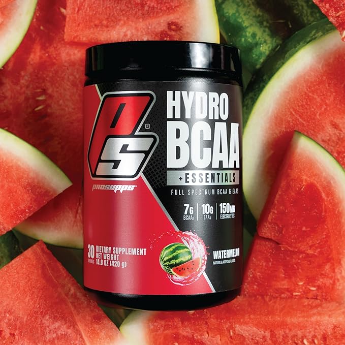 PROSUPPS HydroBCAA BCAA/EAA Full Spectrum Matrix, 7g BCAAs, 3g EAAS, 0g Sugar, 0g Carbs (Watermelon, 30 servings)