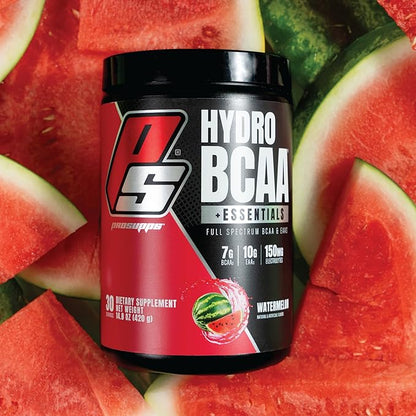 PROSUPPS HydroBCAA BCAA/EAA Full Spectrum Matrix, 7g BCAAs, 3g EAAS, 0g Sugar, 0g Carbs (Watermelon, 30 servings)
