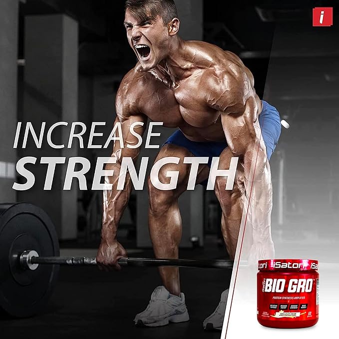 iSatori BIO-GRO Protein Synthesis Amplifier, for Muscle Recovery & Growth, Enhanced Stimulant Free Pre-Workout & Colostrum Supplement with Bio-Active Peptides- Vanilla Ice Cream (60 Servings)