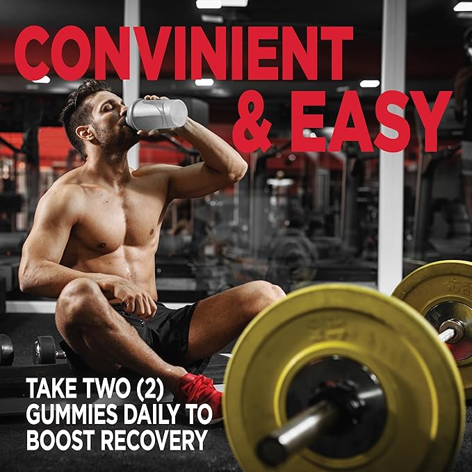 BCAA Gummies, Energy Chews with Electrolytes Branched Chain Amino Acids, Build Lean Muscle and Boost Endurance, 60 Gummies, Berry Flavored