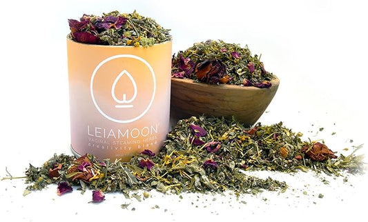 Yoni Steam Herbs Creativity Blend, Receptivity & Fertility Yoni Herbs for Cleansing and Toning, Use in V Steam Seat or Sitz Bath, Up to 11 Steams, 1.5 oz - Leiamoon