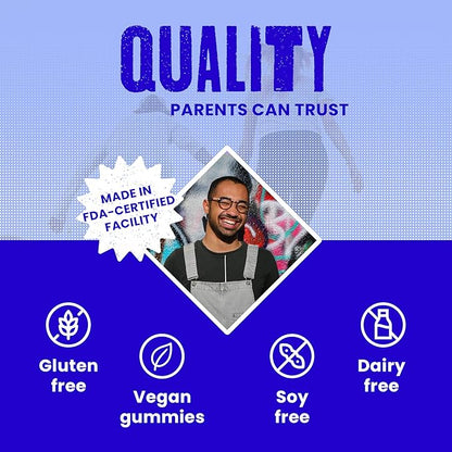 Sleep - Passionflower, Vitamin B6 & Melatonin Gummies for Kids & Teens - All Natural & Vegan Relaxation & Sleep Gummies for Kids - Passion Fruit Flavor - 60/ct