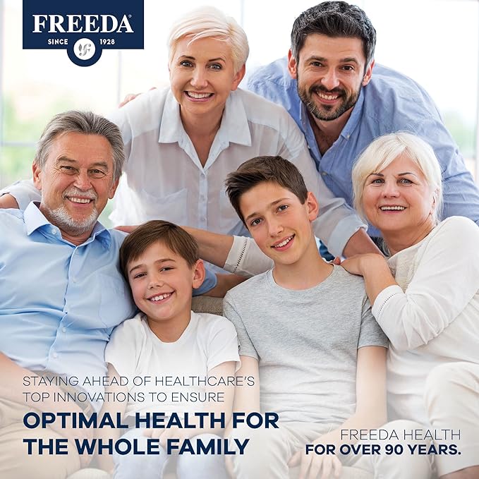 Freeda Vitamin B Complex No Folic No PABA - Super B Complex Kosher Vitamin Supplement with Vitamin B1 Vitamin B2 Vitamin B3 Vitamin B5 Vitamin B6 Vitamin B12 - Vit B Complex B for Women & Men (100 Ct)