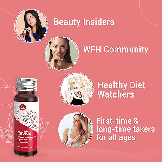 Liquid Collagen for Women, Collagen Drink with 10,000mg Marine Collagen Peptides, Collagen Liquid for Women for Hair Growth, Skin Repair, Nail Strength, 1.69 Fl Oz (Pack of 10)