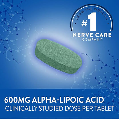 Nervive Nerve Relief, with Alpha Lipoic Acid, to help Reduce Occasional Nerve Discomfort in as Little as 7 Days, ALA, Vitamins B12, B6, & B1, Turmeric, Ginger, 30 Tablets (Packaging May Vary)