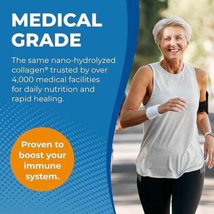 Liquid Collagen Protein Shot, 17g Clear Protein Nano-Hydrolyzed Grass Fed Collagen, 2g Arginine for Wound Support, Gluten Free, Sugar Free, 0g Carbs, Orange Creme, 1 fl oz, 24 Pack