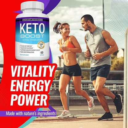Keto Boost Diet Pills Ketosis Supplement - Natural Exogenous Keto Formula Support Energy & Focus, Advanced Ketones for Ketogenic Diet, for Men Women