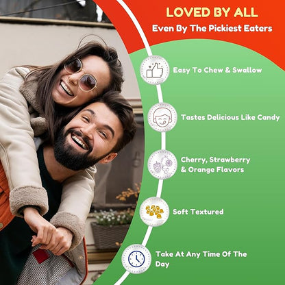 Halal Multivitamin Gummies for Women & Men | Immune & Overall Wellness | 90 Delicious Gummy Vitamins (45-Day Supply). Non-GMO & Vegetarian Essential Halal Vitamins w/ Folate, Zinc, B12, Biotin & More