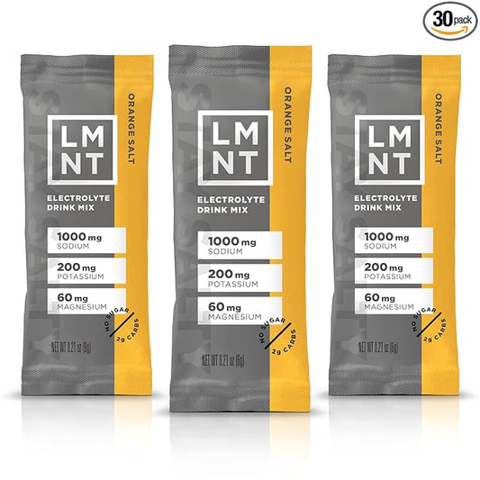 LMNT Zero Sugar Electrolytes - Orange Salt | Drink Mix | 30-Count