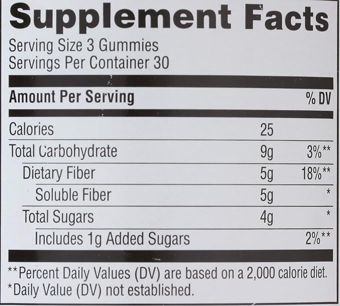 365 by Whole Foods Market, Fiber Gummy, 90 Count (Pack of 2)