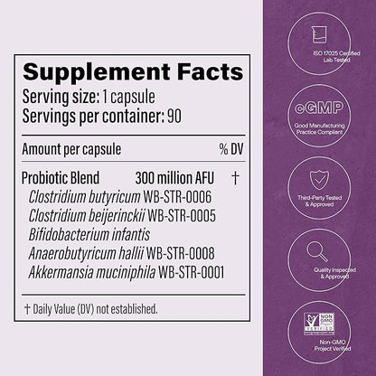 Pendulum Metabolic Daily - Multi-Strain Probiotic with Akkermansia Muciniphila to Support Metabolism and Sustain Energy Levels - for Women and Men - 90 Capsules (1 Pack)