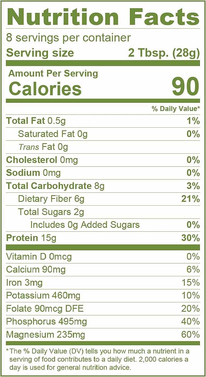 Organic Sunflower Protein Sunflower - 8 oz - 15g Protein - Certified USDA Organic, Non-GMO Project Verified, No Added Sugars - Certified Vegan - Gluten Free