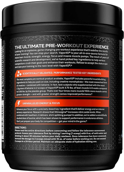 Pre Workout Powder | MuscleTech Vapor X5 | Pre Workout Powder for Men & Women | PreWorkout Energy Powder Drink Mix | Sports Nutrition Pre-Workout Products | Blue Raspberry (30 Servings)-Package Varies