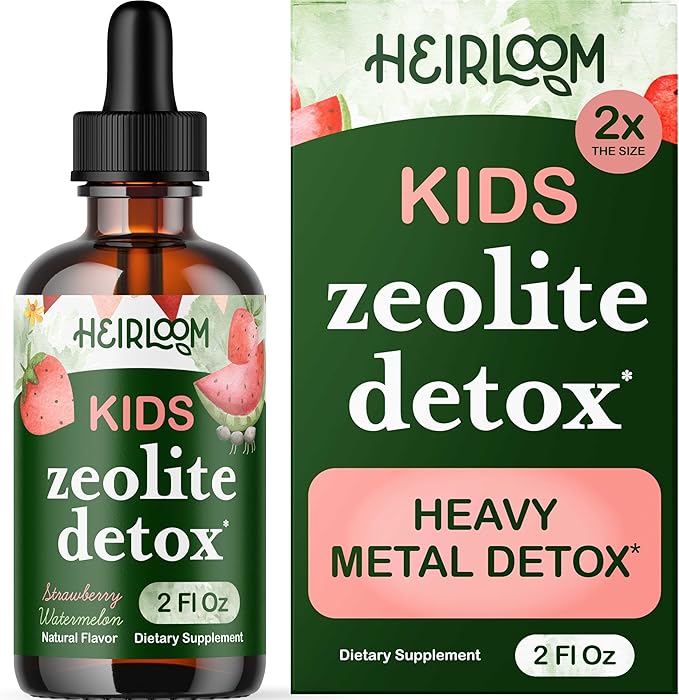 Heavy Metal Detox for Kids and Adults | Natural Zeolite Detox | Methyl Vitamin B12, C and D3 for added Energy, Immune, and Focus | 2 oz liquid drops (60 Servings) | No Preservatives, Vegan, Non-GMO