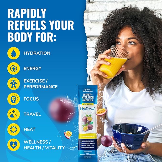 Energy + Hydration Amplifier - Multivitamin Electrolyte Powder Packets with Vitamins D3 K2 & B6 B12 | L-Theanine, Cane Sugar, Caffeine Free Energy Drink Powder | Variety Pack, 15 Pack