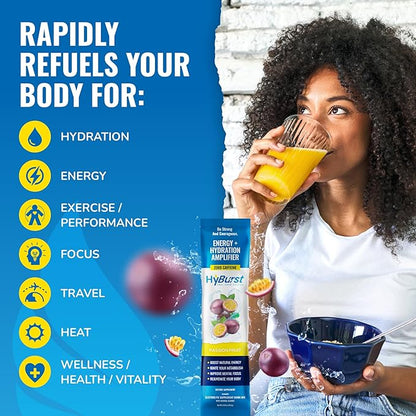 Energy + Hydration Amplifier - Multivitamin Electrolyte Powder Packets with Vitamins D3 K2 & B6 B12 | L-Theanine, Cane Sugar, Caffeine Free Energy Drink Powder | Variety Pack, 15 Pack