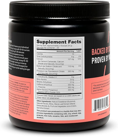 LEGION- All Natural Nitric Oxide Preworkout Drink to Boost Energy, Creatine Free, Naturally Sweetened, Beta Alanine, Citrulline, Alpha GPC (Grape)