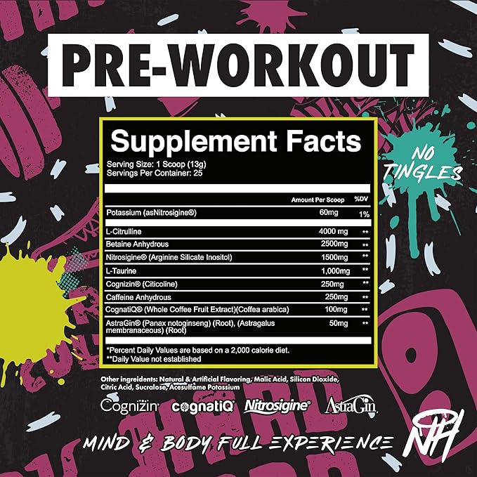 Mind and Body Experience - Pre Workout, Endurance, Pump, and Focus - 25 Servings, Dragon Berry