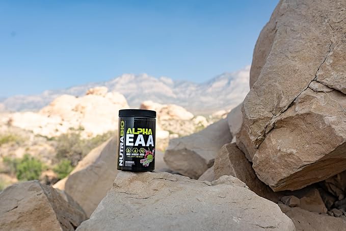 NutraBio Alpha EAA - All-Day Aminos - Recovery, Energy, Focus, and Hydration Supplement - Full Spectrum EAA BCAA Matrix, Electrolytes, Nootropics, Coconut Water - 30 Servings - Dragon Fruit