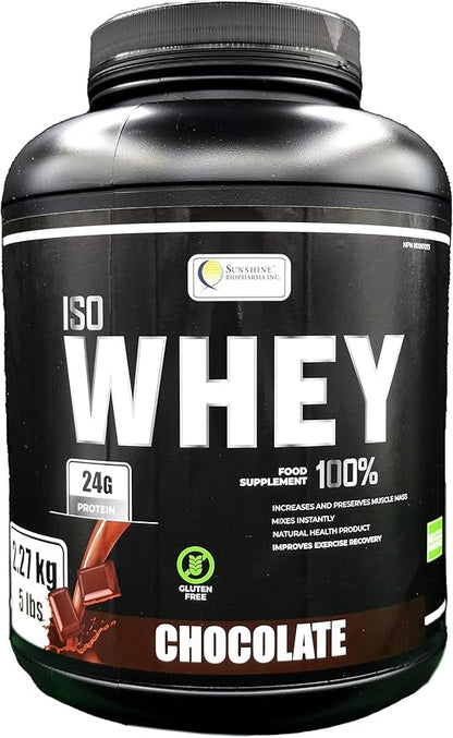 IsoWhey Protein Powder 5lbs (2.27kg), Ultra Filtered whey Protein to Maintain and Increase Lean Muscle Mass in a Strong Lean Body