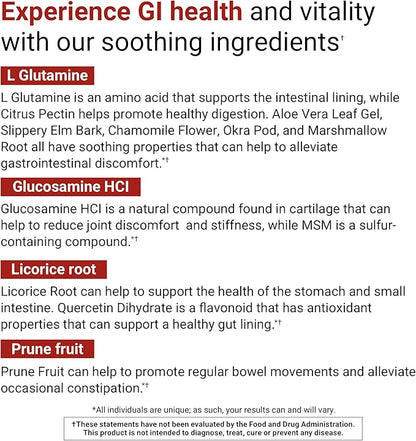 ACTIVATEDYOU GI Prime Digestive Health Drink to Support a Healthy GI Lining, Improve Digestive Comfort and Energy - Berry Calm Flavor (30 Servings)