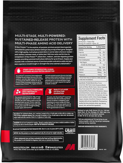 MuscleTech Phase8 Protein Powder | Whey & Casein Protein Powder | Slow Release 8-Hour Protein | Muscle Builder for Men & Women | Protein Powder for Muscle Gain | Vanilla, 4.58lbs