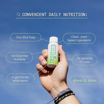 Liquid Multivitamin Shot for Men & Women, Sugar-Free Vitamin & Immune Dietary Supplement, Wellness Shot, Vegan & Clean Ingredients, 15-Pack, 30 fl oz