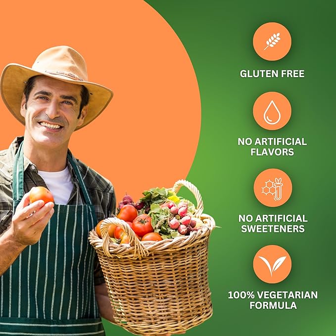 Halal Adult Multivitamin Gummies for Men, Women, Complete Everyday Nutritional Support with Biotin, Vegan, Natural Fruit Flavors, Non-GMO, Made in USA - Halal Vitamins