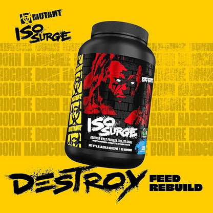Mutant ISO Surge Whey Protein Isolate Powder Acts Fast to Help Recover, Build Muscle, Bulk and Strength, 5 lb - Cookies & Cream