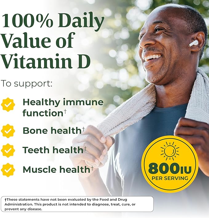 MegaFood Magnesium + Vitamin D3 Magnesium Complex with Magnesium Glycinate Magnesium Citrate & Magnesium Malate Vitamin D for Immune & Bone Support Vegetarian - 60 Capsules, 30 Servings (2 Pack)