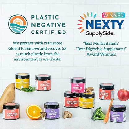 Llama Naturals Real Fruit Gummy Vitamins for Kids, No Added Sugar Cane or Sweeteners, Whole Food Multivitamin, Vegan Toddler Gummies, Plant Based, Organic, Chewable 90 ct (30-60 Days) Cherry