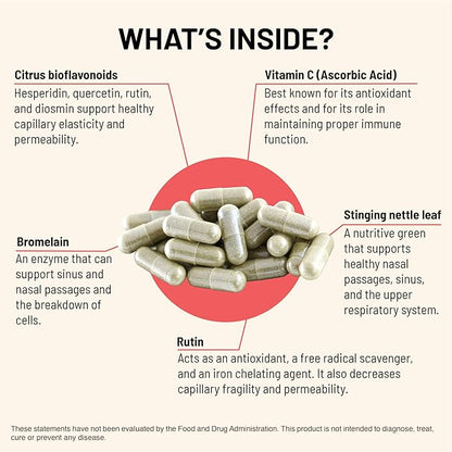 Mountain Peak Nutritionals Aller G Plus Formula - Daily Respiratory Support Supplement - Promotes Healthy Seasonal Immune Function - Hypoallergenic Dietary Supplement (90 Vegetarian Capsules)