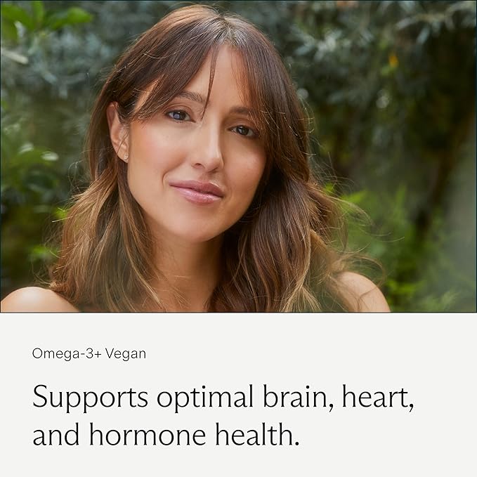 Needed Vegan Omega 3 DHA EPA Supplement - Delivers 500MG of Omega-3 DHA & EPA and 100MG of Choline, Encased in Veg Capsule, Sustainably Sourced from Algae Oil, Daily Dose of 2 Capsules, 30-Day Supply