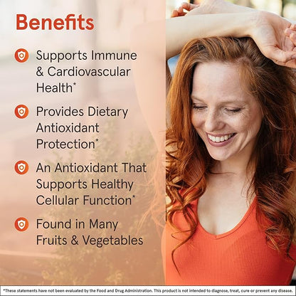 Jarrow Formulas Quercetin 500 mg, Dietary Supplement, Antioxidant Support for Cardiovascular and Immune Health, 100 Veggie Capsules, 100 Day Supply