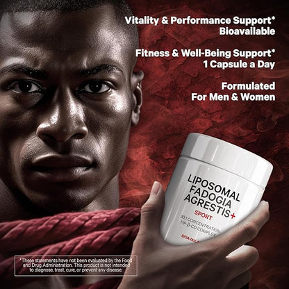 Codeage Liposomal Fadogia Agrestis 600mg Supplement - Fadogia Agrestis 30:1 Extract, Vitamin D3, Zinc, Fenugreek, BioPerine Black Pepper - 2-Month Supply - Liposomal Delivery - Non-GMO, 60 Capsules