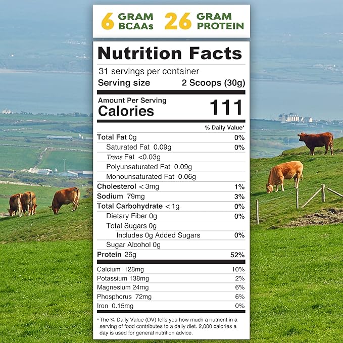 MariGold Grassfed Whey Isolate Protein Powder - Unflavored 2LB - Muscle Building & Recovery - 100% Pure, Cold Processed, Micro Filtered, Non-GMO, rBGH Free, Soy Free, Gluten Free, Lactose Free