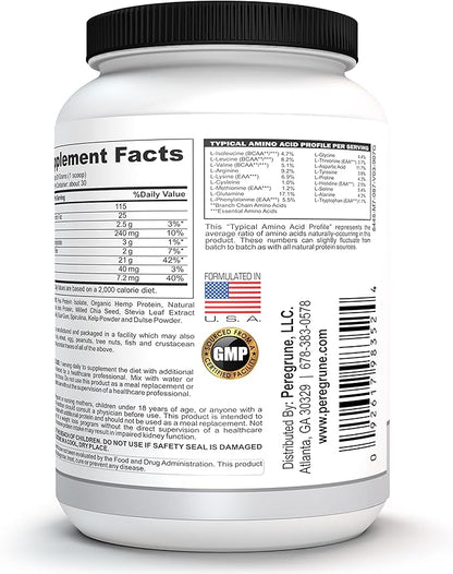 Runner Protein (Vanilla) – Plant-Based Protein Powder for Drinks & Shakes – 21g Protein with 9 Essential Amino Acids - Post-Running Workout – GMP Certified Running Supplement - 30 Servings