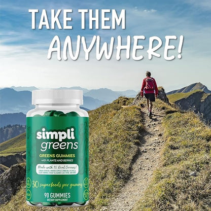 Gummies Supplement Vegan-Friendly Gummy Vitamins Superfood Supplement 90 Count